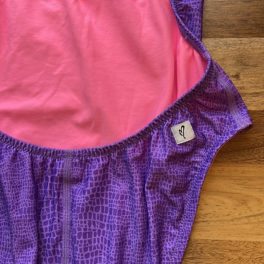 NEW Speedo Missy Franklin Endurance Lite Lilac Purple Reptile One Piece Swim 10 - Picture 4 of 11